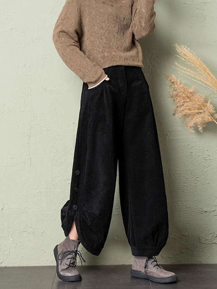 Pantaloni da donna coreani in  - Corduroy Pant Warm recensione e prezzo