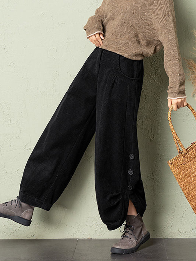 Pantaloni da donna coreani in  - Corduroy Pant Warm recensione e prezzo